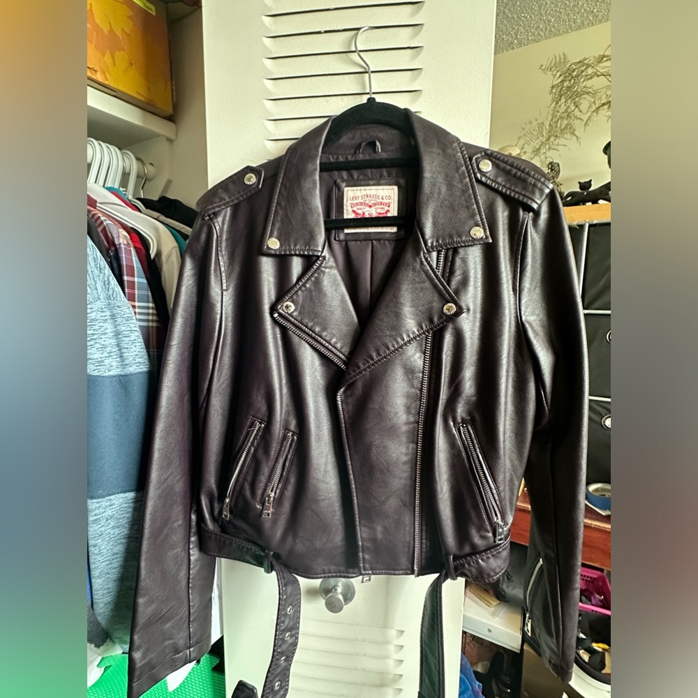 Levi's Rich Purple Leather Jacket